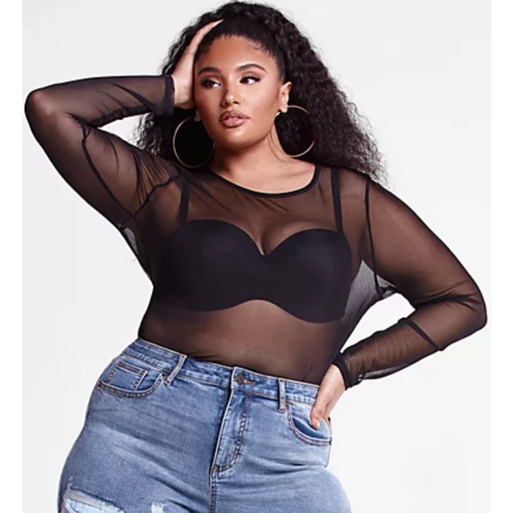 FTF Black Mesh Top
